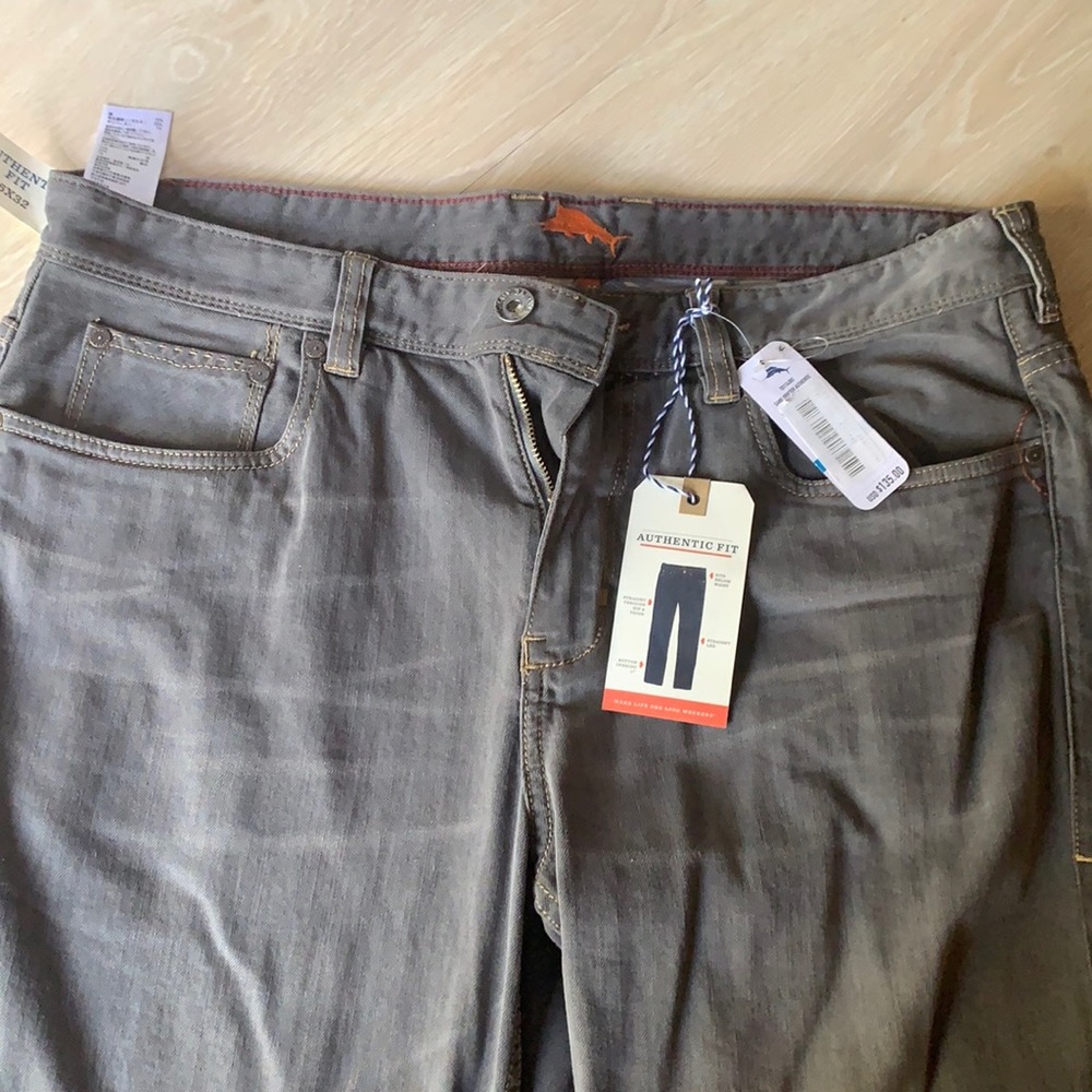 Brand new with tags Tommy bahama gray denim jeans
